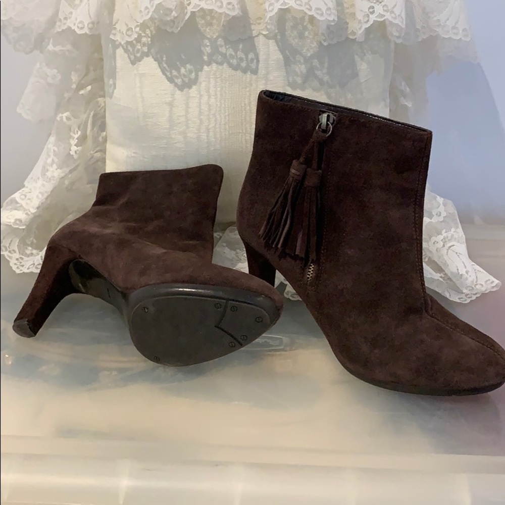 3” heel Boots , beautiful brown suede.